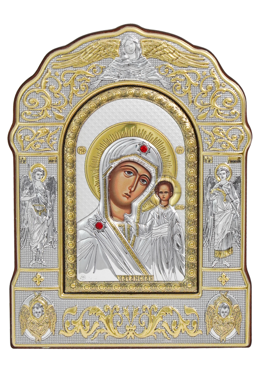 Icoană argintată – Maica Domnului
