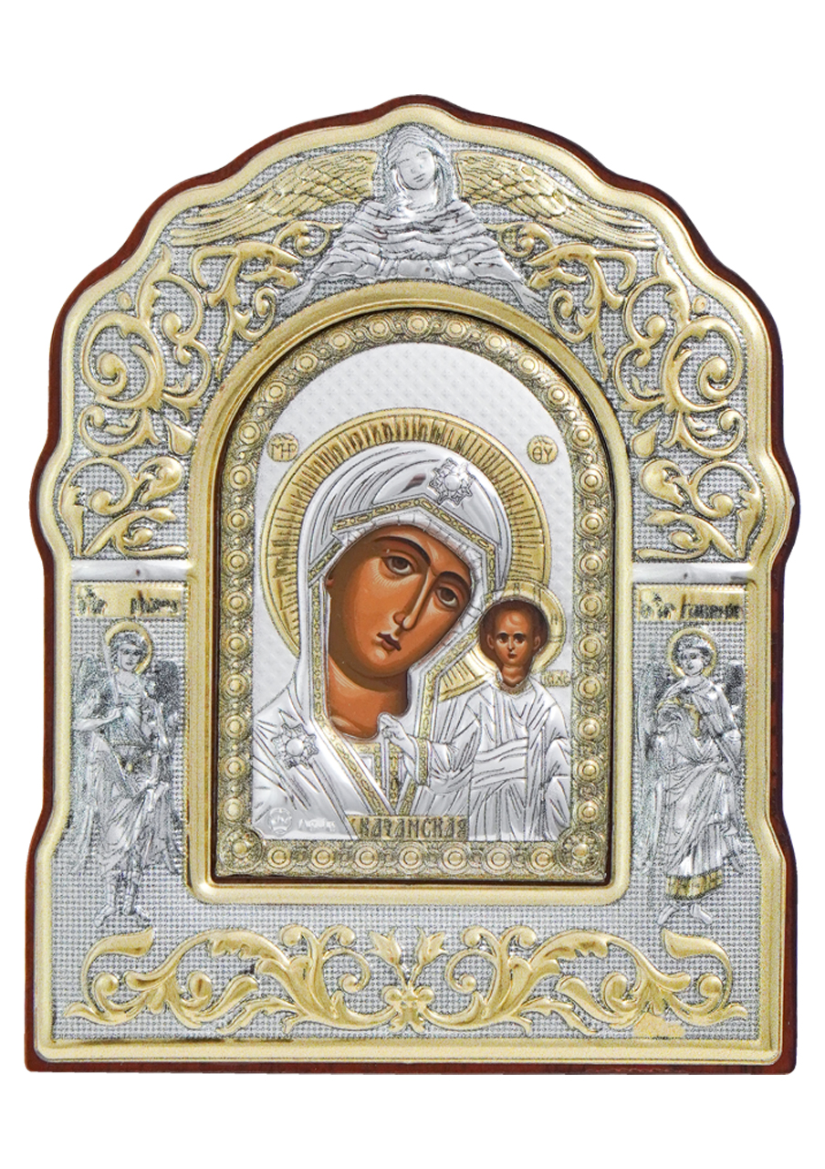 Icoană argintată – Maica Domnului