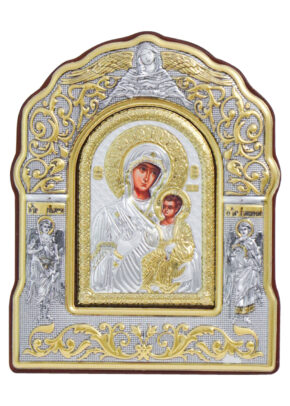Icoană argintată – Maica Domnului