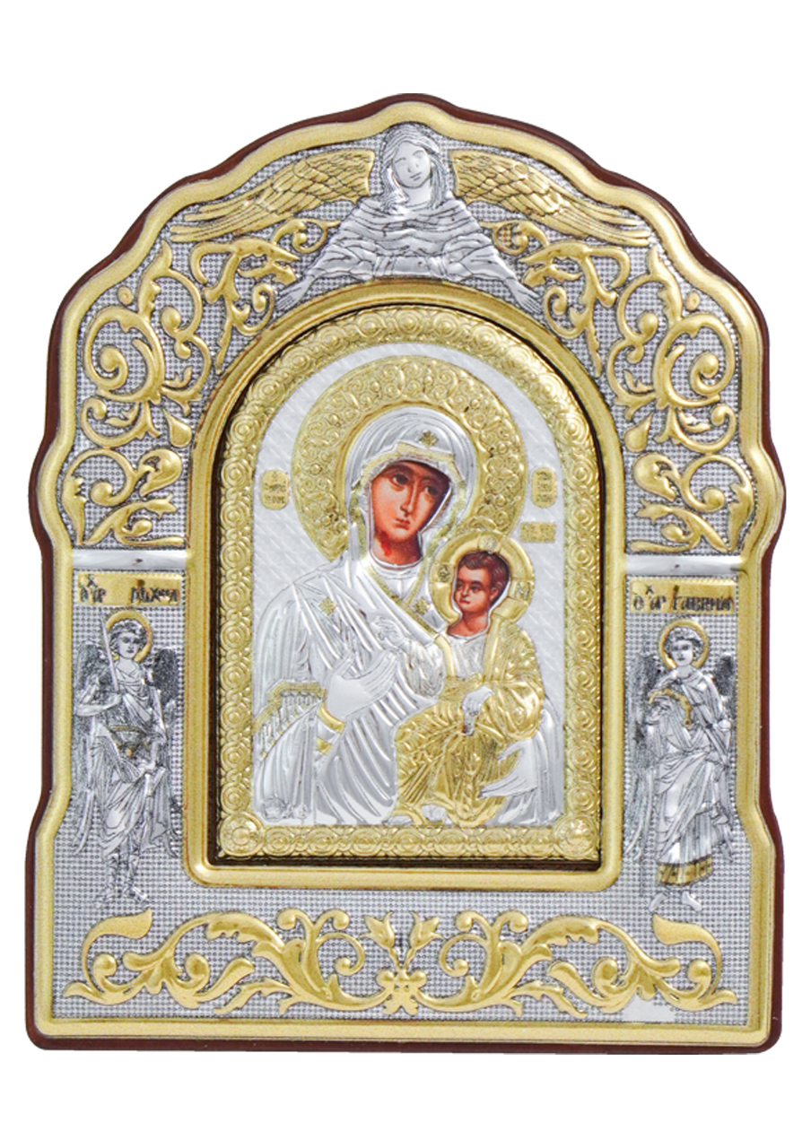 Icoană argintată – Maica Domnului