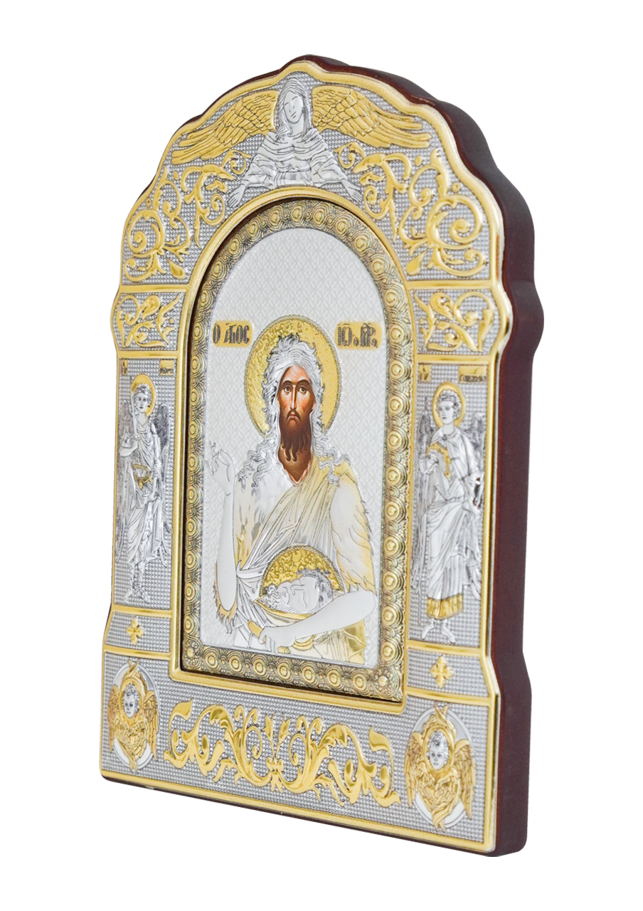 Icoană argintată Sf. Ioan Botezătorul (Tăierea Capului)