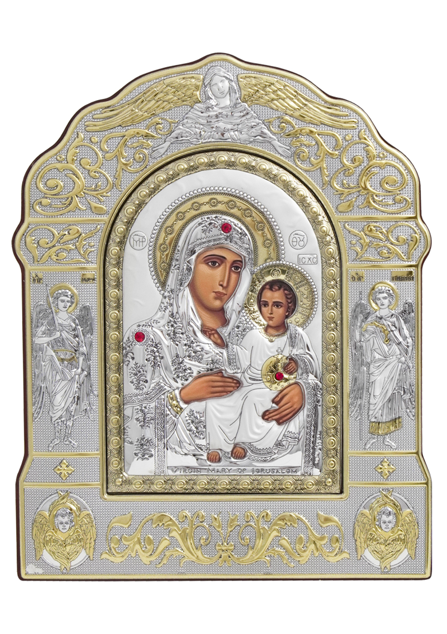 Icoană argintată Maica Domnului 1 - EIKON Icoana cu rama argintata Maica Domnului